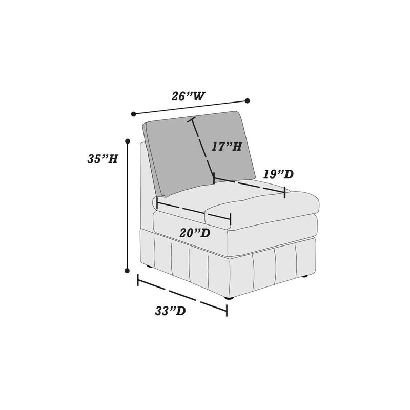 6 Piece Granite Modular Sectional Set