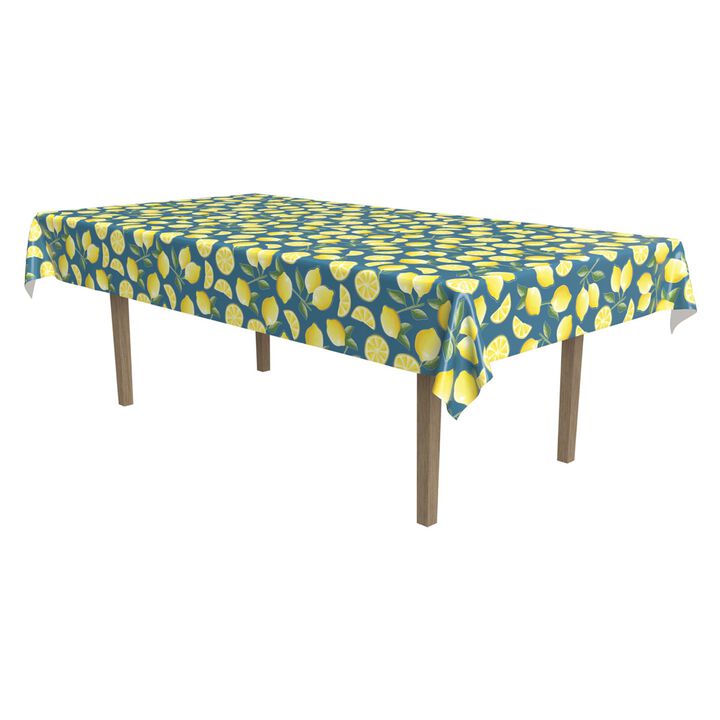 16" Vibrant Unique Lemon Designed Tablecover