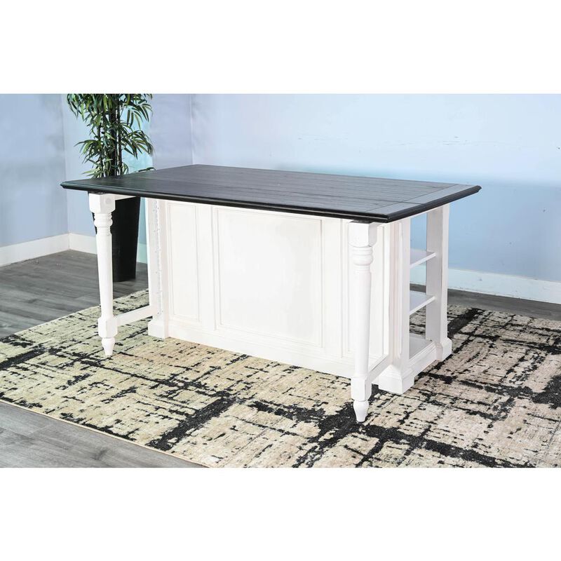 Sunny Designs Carriage House Kitchen Island, 13 Drop Leaf