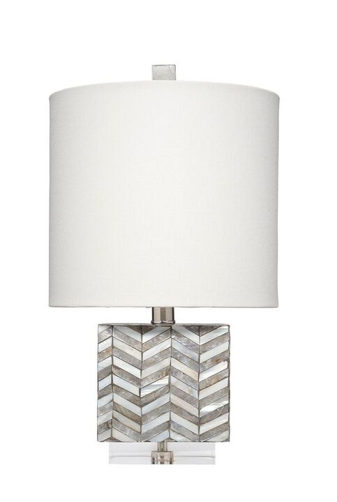 Garbo Table Lamp, Mixed Grey
