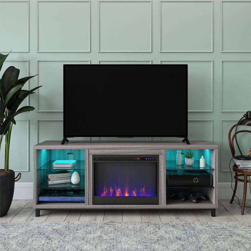 Ameriwood Home Norton Deluxe Fireplace TV Stand for TVs up to 70"