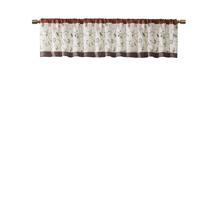 Belen Kox Serene Embroidered Window Valance, Belen Kox