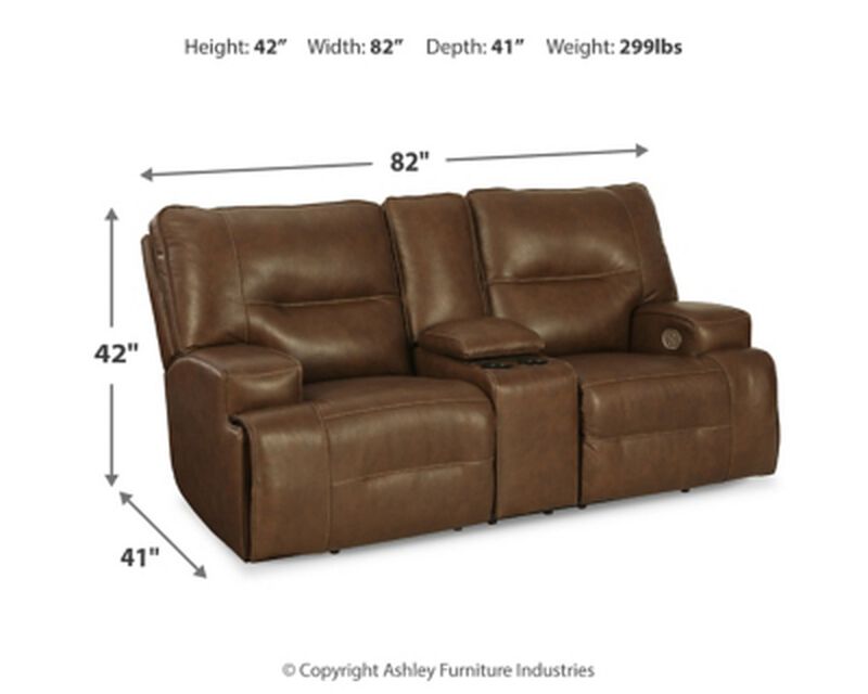 Francesca PWR Recline Loveseat W/Console