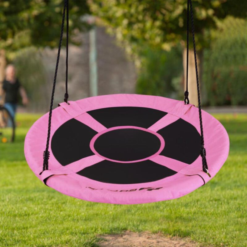 Hivvago 40 Inch Flying Saucer Tree Swing Indoor Outdoor Play Set