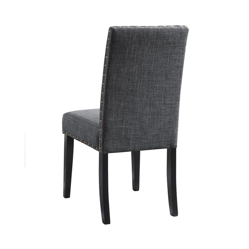 New Classic Furniture Gia Gray Wood Counter Chair with Fabric Seat (Set of 4)