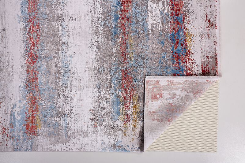 Cadiz 3902F Gray/Red/Blue 3'1" x 5' Rug