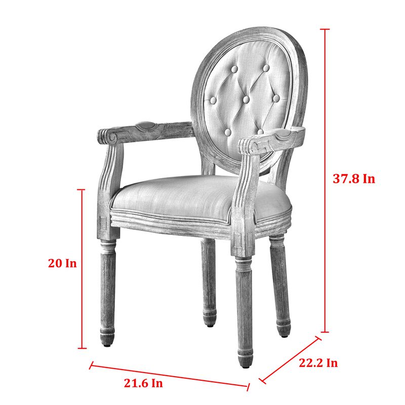 Rustic Manor Felicia Linen Dining Chair