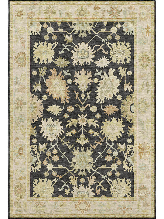 Hatay HY2 Black 3' x 5' Rug