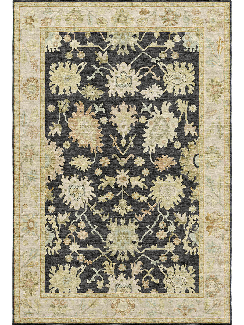 Hatay HY2 Black 3' x 5' Rug