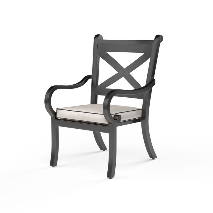 Monterey Dining Chair in Frequency Sand w/ Contrast Canvas Java Welt