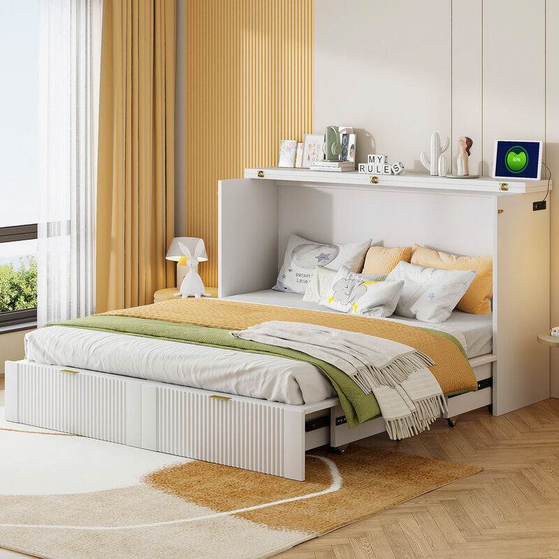 Merax Murphy Bed with Sockets and USB Ports