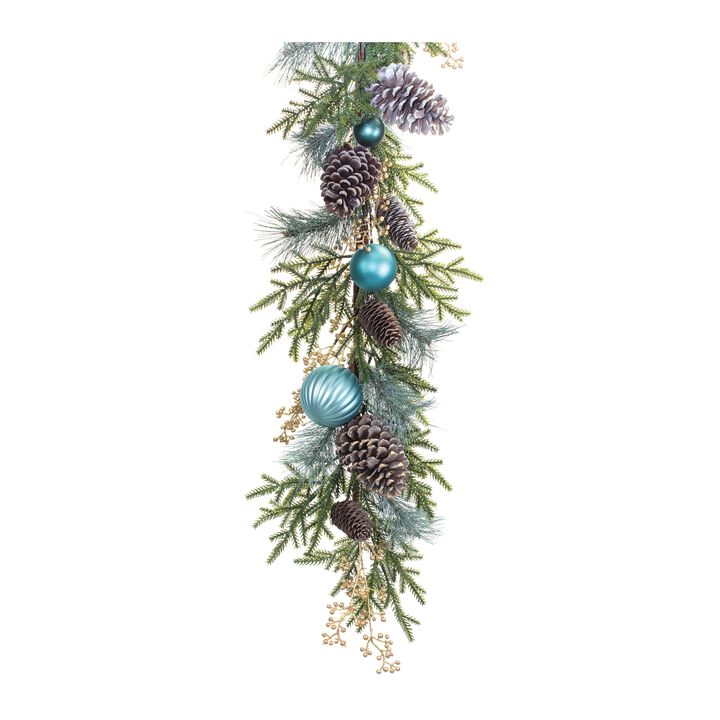 Artificial Decorated Holiday Pine Garland for Cozy Winter Decorations