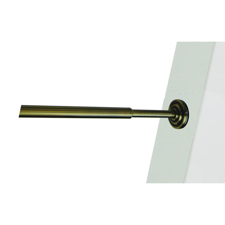 Versailles 1/2" Diameter Mini Tension Rod - 36x54", Antique Brass