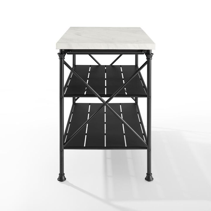 Crosley Furniture Madeleine Kitchen Island Matte Black