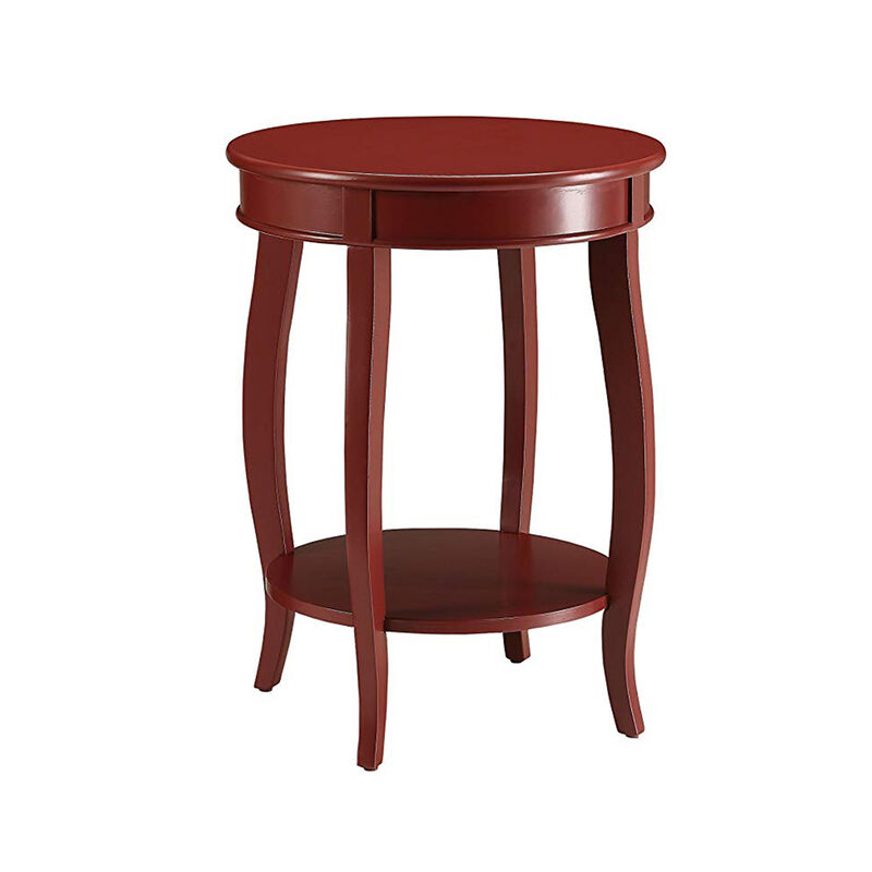 Trendy Side Table, Red-Benzara