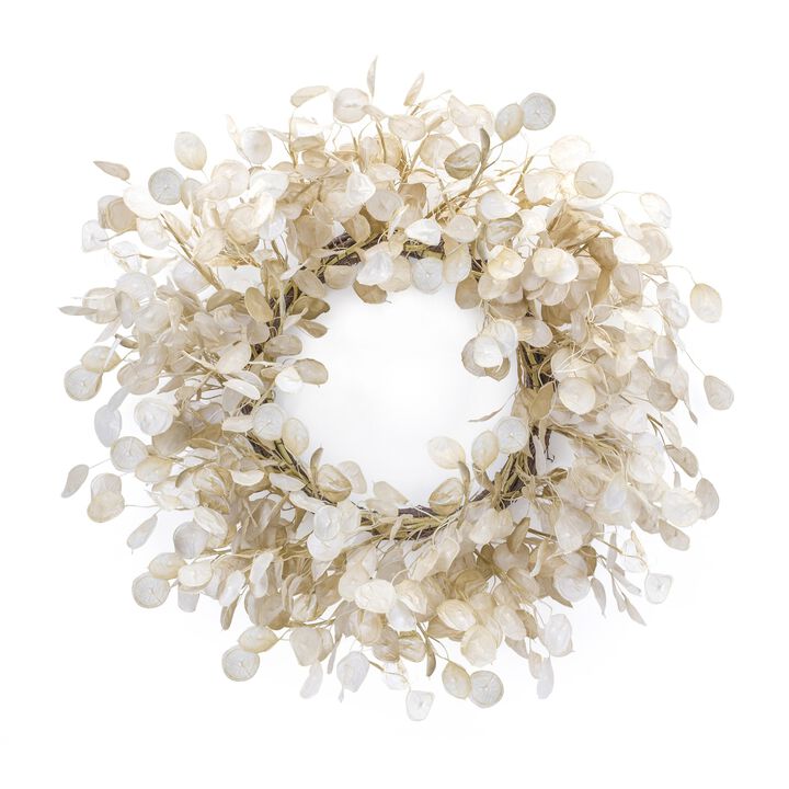 Silver Dollar Twig Spring Wreath  33-Inch