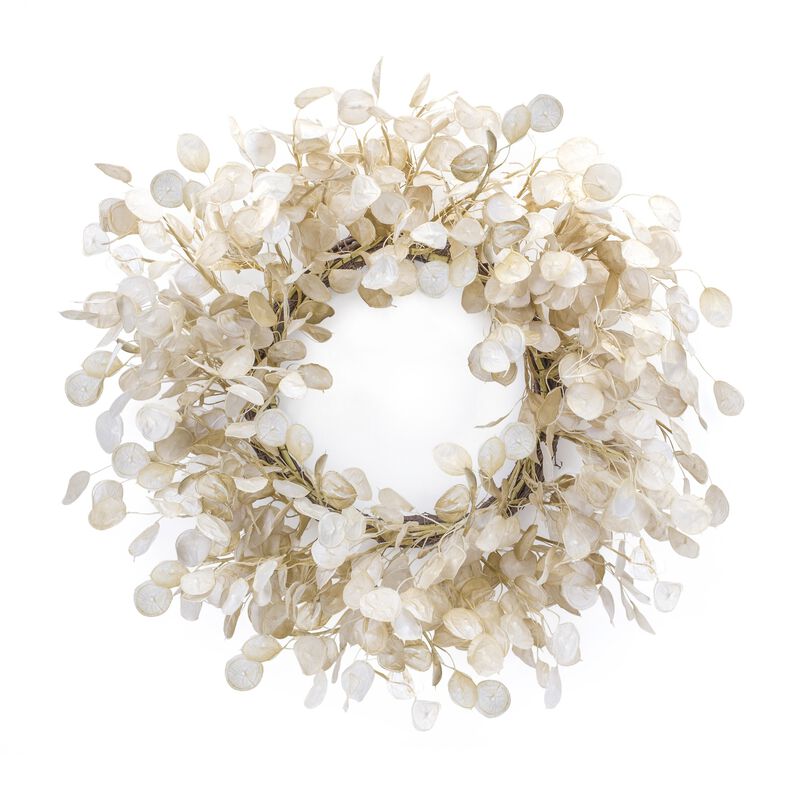 Silver Dollar Twig Spring Wreath  33-Inch