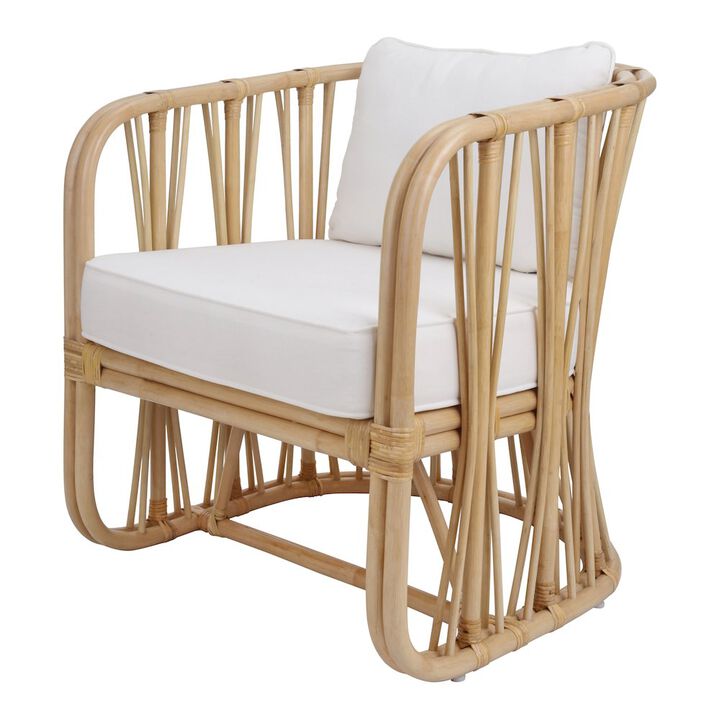 New Pacific Direct Shanaya Rattan Accent Arm Chair