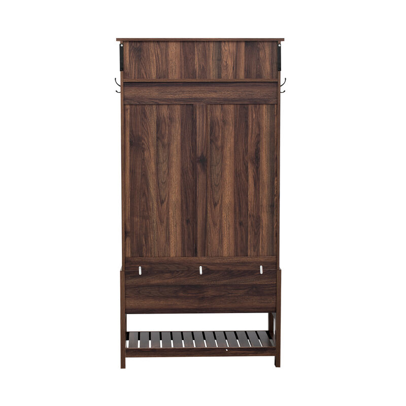 Merax Hall Tree with Bench and Shoes Storage