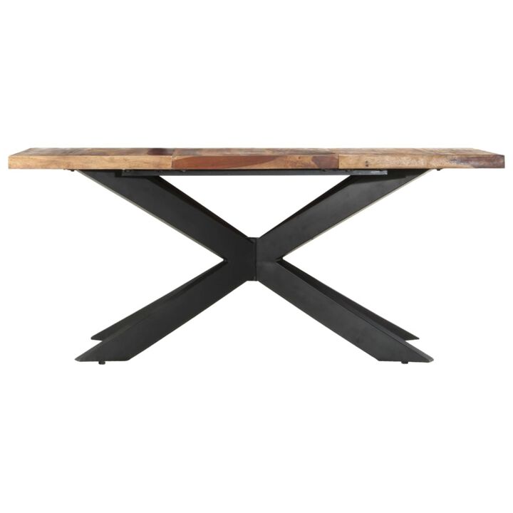 vidaXL Dining Table 70.9"x35.4"x29.9" Solid Sheesham Wood