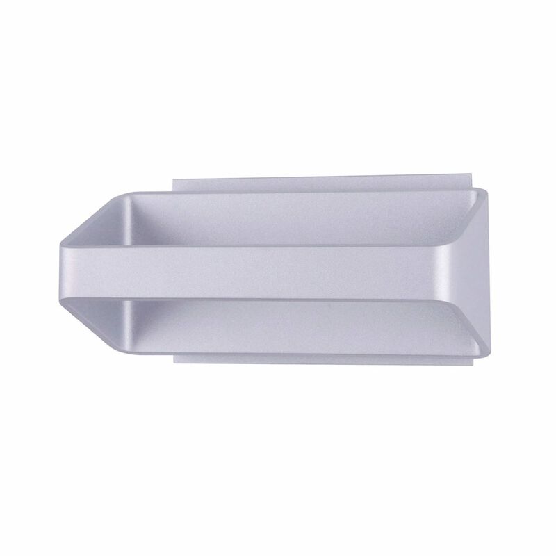 VONN Lighting Up-Down integrated LED Wall Sconce Light in Silver
