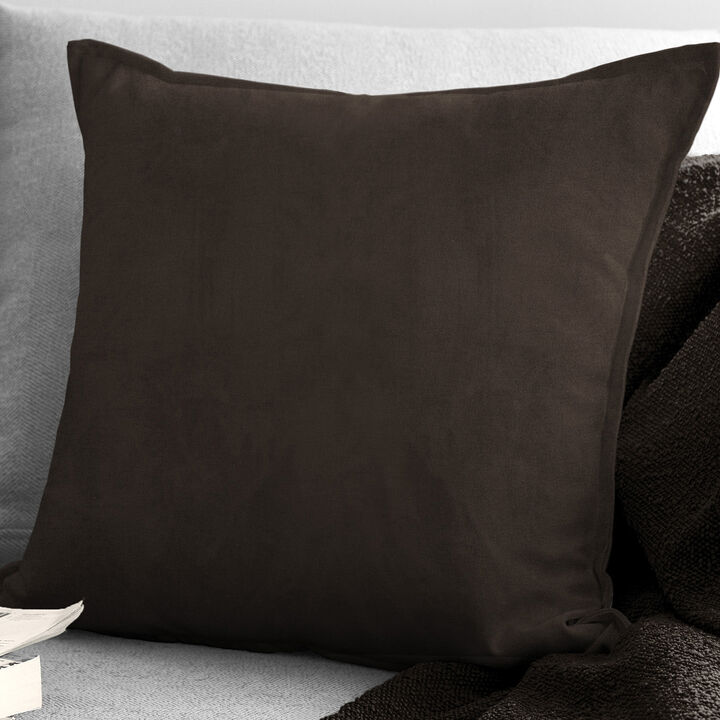 6ix Tailors Fine Linens Vanessa Chocolate Decorative Throw Pillows