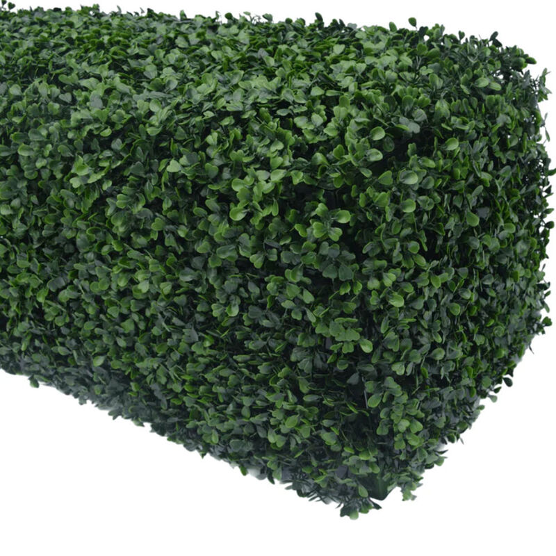 Light Artificial Boxwood Hedge 40"L x 20"H Commercial Grade UV Resistant