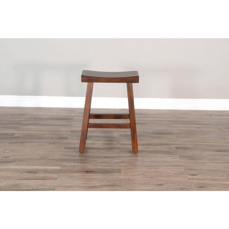 Sunny Designs Counter Saddle Seat Stool, Wood Seat