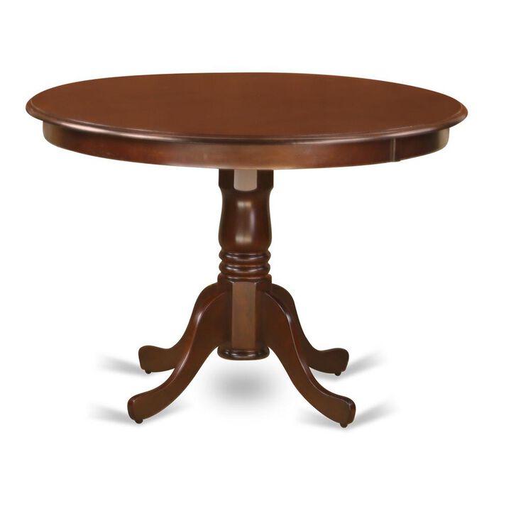 East West Furniture Hartland  Table  42  diameter  Round    Table  -Mahogany  Finish