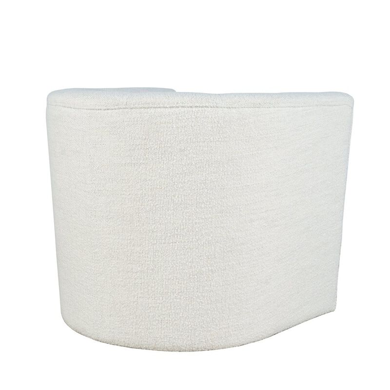 Jofran Everly Boucle Modern Transitional Swivel Accent Chair