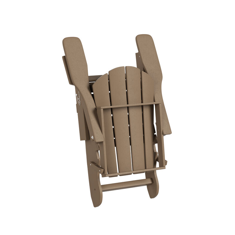WestinTrends 3-Piece Outdoor Patio Adirondack Chairs with Side Table Set