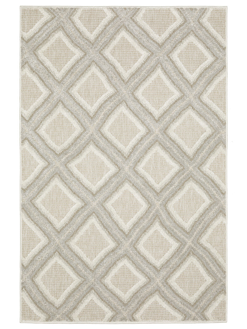 Tangier 3'3" x 5' Grey Rug