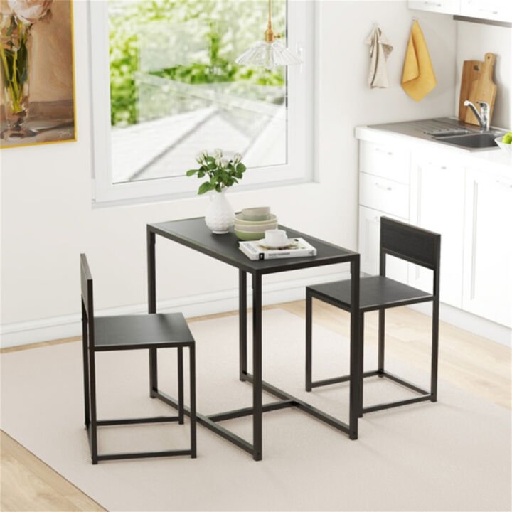 Rectangular Dining Table Set with Sturdy Chairs for Home Dining