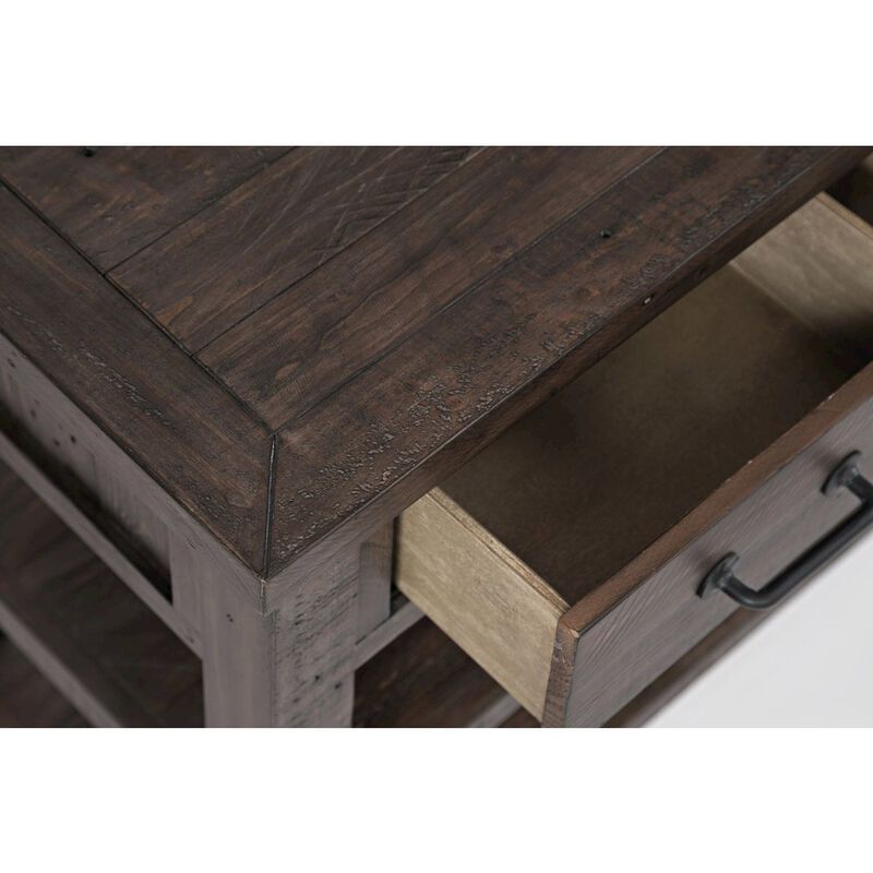 Jofran Madison County Rustic Reclaimed Pine Farmhouse Harris 50 Sofa Console Table