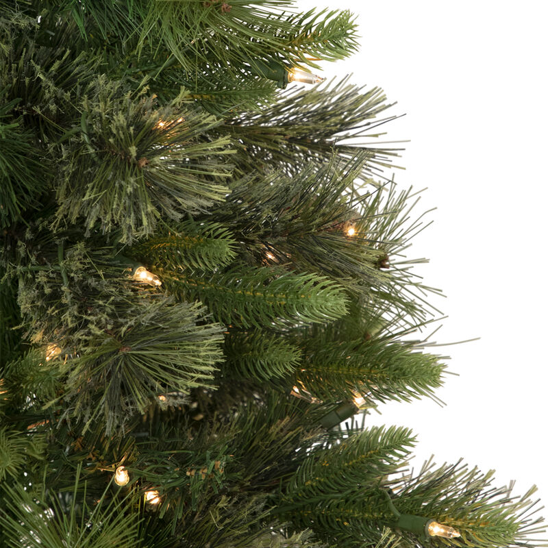 3' Pre-Lit Kingston Cashmere Pine Full Artificial Christmas Tree  Clear Lights