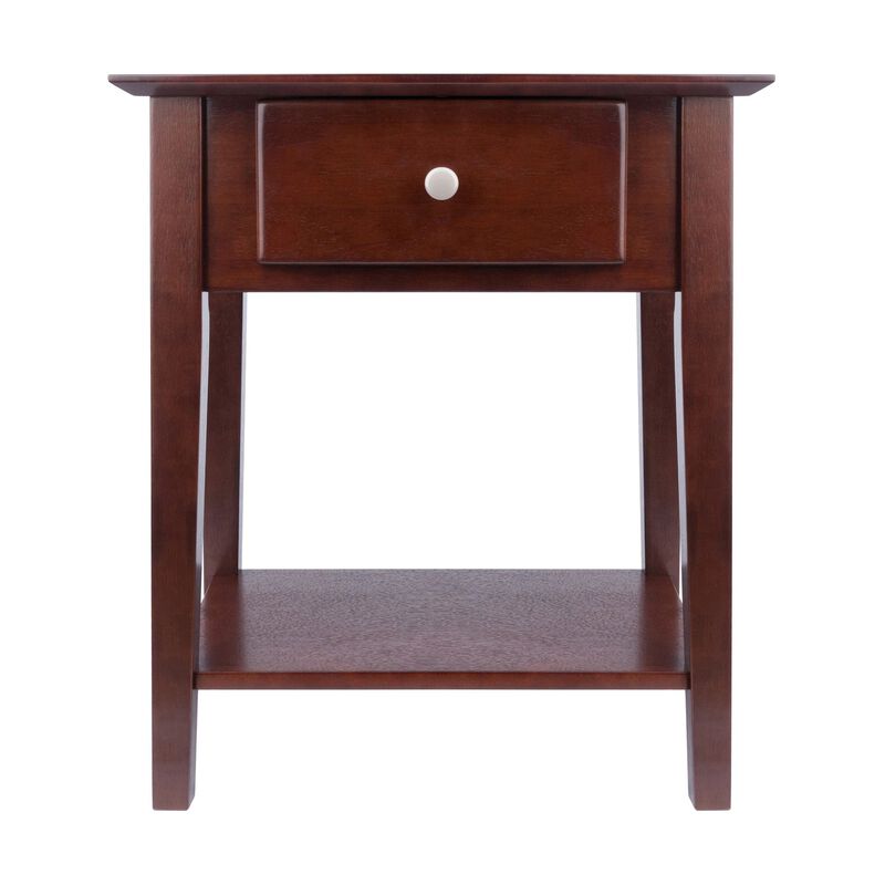Winsome Wood Shaker Accent Table, Antique Walnut