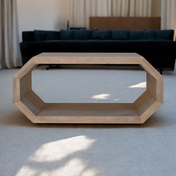 Hexagonal Marble Coffee Table