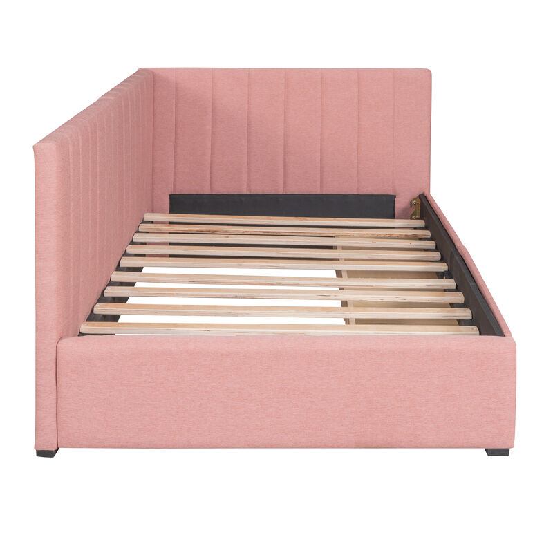 Upholstered Daybed with 2 Storage Drawers