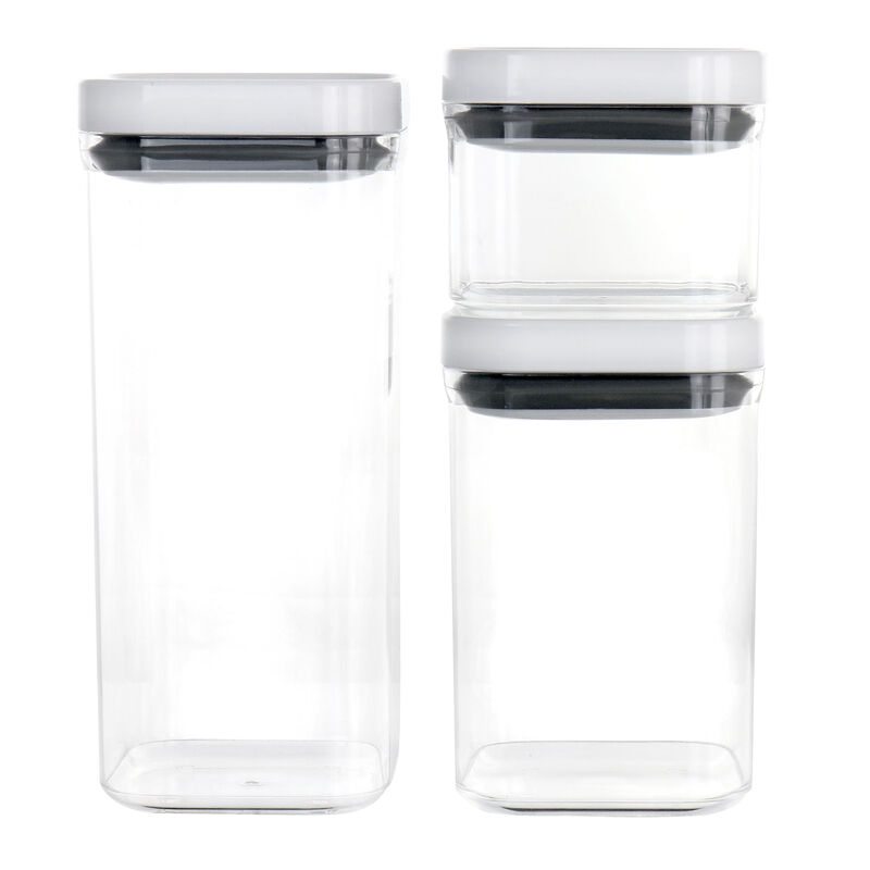 Martha Stewart Siobhan 3 Piece Acrylic Storage Container Set