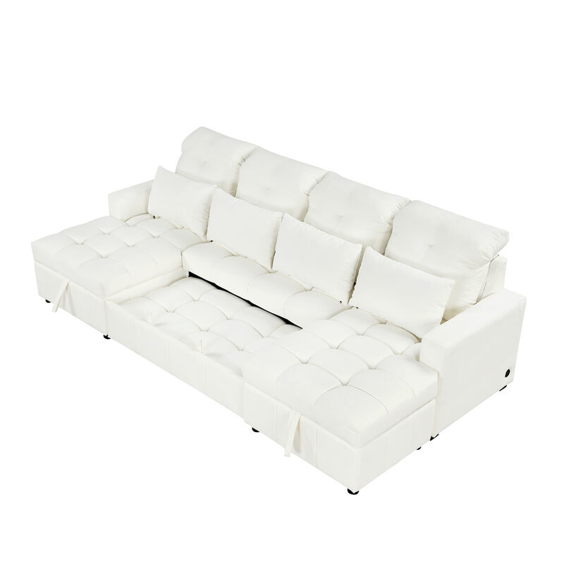 Merax Oversized U-shaped Sofa Versatile Sectional Sofa