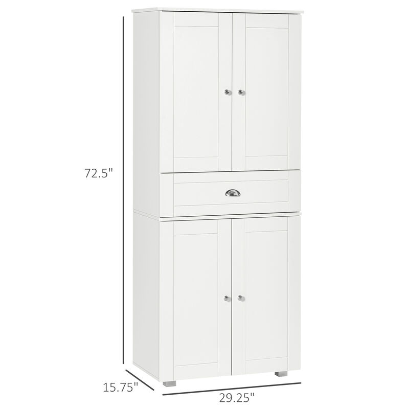 Modern Tall Cupboard Organizer with Adjustable Shelf Options and Elevated Base