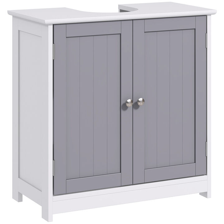 Short Pedestal Sink Washroom Storage Furniture w/Double Doors and Moveable Shelf Short Pedestal Sink Washroom Storage Furniture w/Double Doors and Moveable Shelf