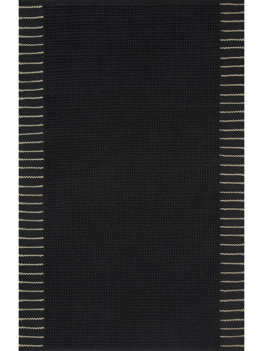 Sadie SAD01 Black 3'6" x 5'6" Rug