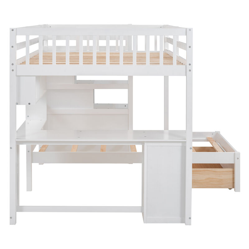 Merax Bunk Bed with Storage Staircase