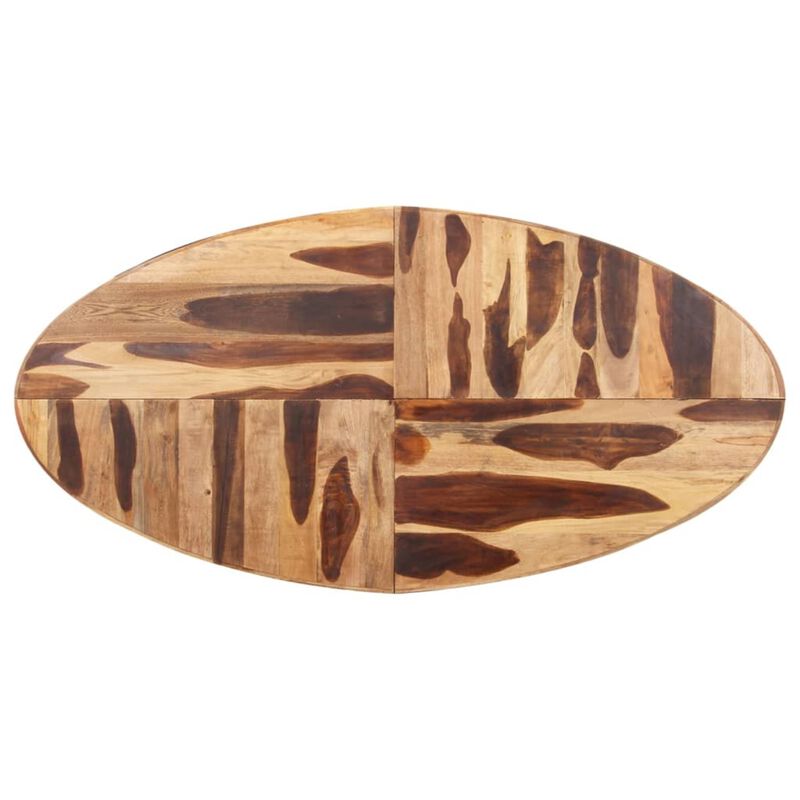 vidaXL Dining Table Oval 78.7"x39.3"x29.5" Acacia Wood with Sheesham Finish