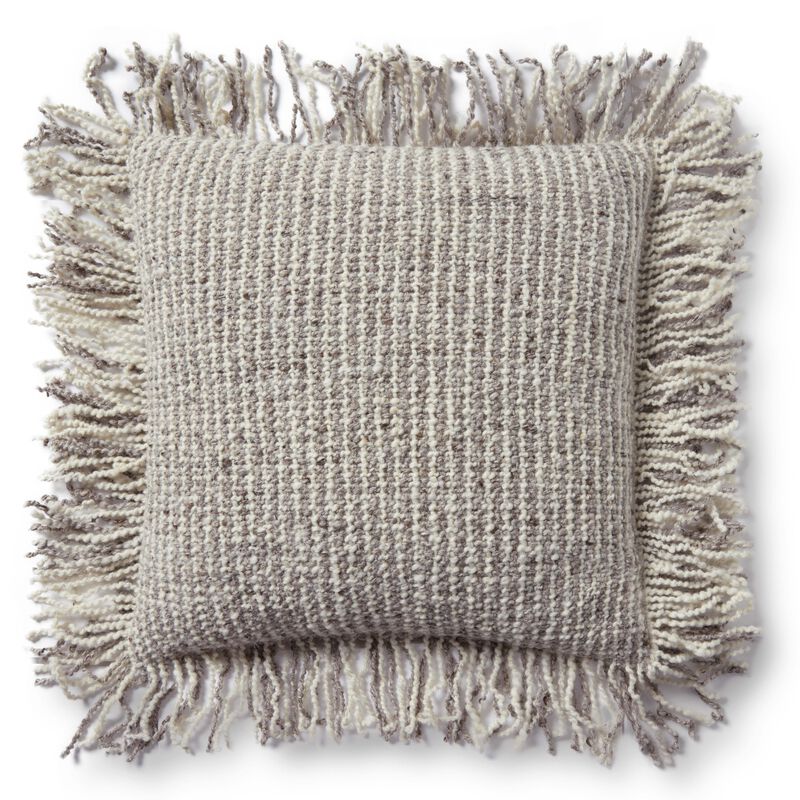 PLL0033 Ivory/Beige 22"x22" Down Pillow