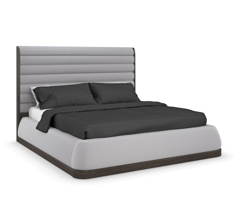 La Moda King Upholstered Panel Bed