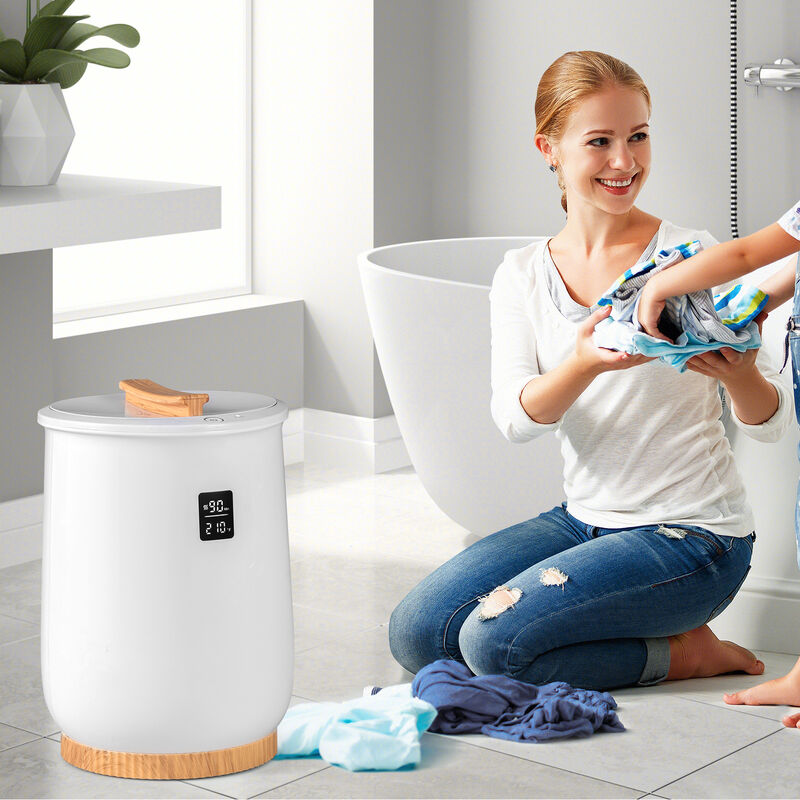 Heated Towel Warmer with LED Display and Button Control