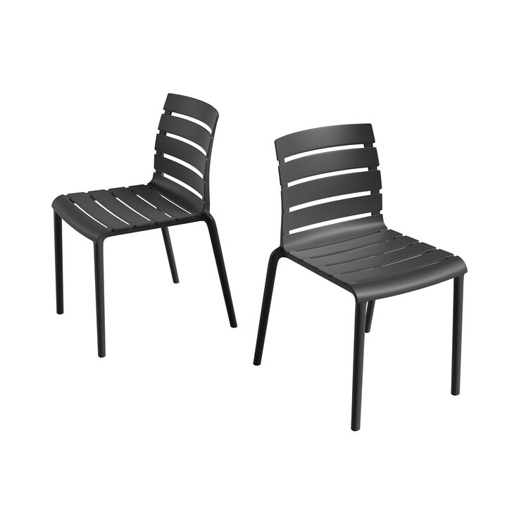 STACKABLE OUTDOOR & INDOOR  RYLAN CHAIR (Set of 2)