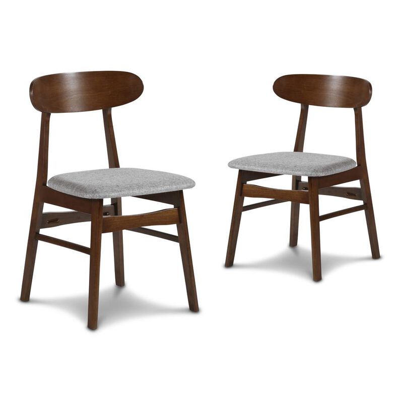New Classic Furniture Furniture Morocco 7-Piece Mid-Century Wood Dining Set in Gray